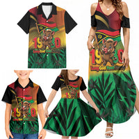 Vanuatu Independence Day Family Matching Summer Maxi Dress and Hawaiian Shirt Chibi Boar Proud To Be A Ni-Van LT14 - Polynesian Pride