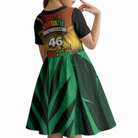 Vanuatu Independence Day Kid Short Sleeve Dress Chibi Boar Proud To Be A Ni-Van LT14 - Polynesian Pride