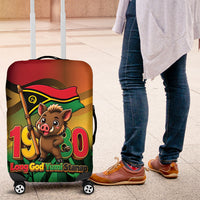 Vanuatu Independence Day Luggage Cover Chibi Boar Proud To Be A Ni-Van