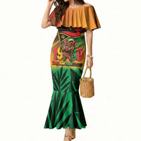 Vanuatu Independence Day Mermaid Dress Chibi Boar Proud To Be A Ni-Van LT14 Women Multicolor - Polynesian Pride