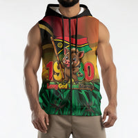 Vanuatu Independence Day Sleeveless Zip Hoodie Chibi Boar Proud To Be A Ni-Van