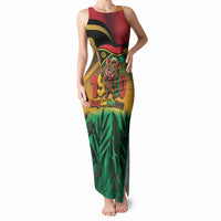 Vanuatu Independence Day Tank Maxi Dress Chibi Boar Proud To Be A Ni-Van LT14 Women Multicolor - Polynesian Pride