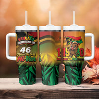 Vanuatu Independence Day Tumbler With Handle Chibi Boar Proud To Be A Ni-Van