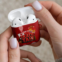 Tonga Rugby Custom AirPods Case 2026 Go Ikale Tahi Ngatu Pattern