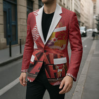 Tonga Rugby Custom Blazer 2026 Go Ikale Tahi Ngatu Pattern