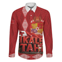 Tonga Rugby Custom Family Matching Off Shoulder Maxi Dress and Hawaiian Shirt 2026 Go Ikale Tahi Ngatu Pattern