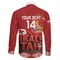 Tonga Rugby Custom Family Matching Off Shoulder Maxi Dress and Hawaiian Shirt 2026 Go Ikale Tahi Ngatu Pattern