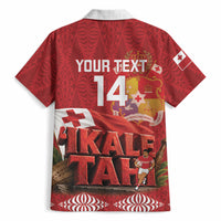 Tonga Rugby Custom Hawaiian Shirt 2026 Go Ikale Tahi Ngatu Pattern LT14 - Polynesian Pride