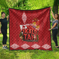 Tonga Rugby Custom Quilt 2026 Go Ikale Tahi Ngatu Pattern