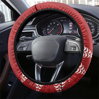 Tonga Rugby Steering Wheel Cover 2026 Go Ikale Tahi Ngatu Pattern