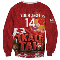 Tonga Rugby Custom Sweatshirt 2026 Go Ikale Tahi Ngatu Pattern