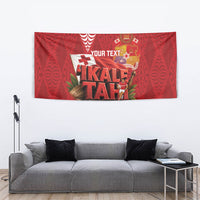 Tonga Rugby Custom Tapestry 2026 Go Ikale Tahi Ngatu Pattern