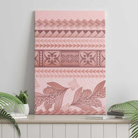 Pastel Pink Samoa Siapo Teuila Flowers Canvas Wall Art - Polynesian Pride