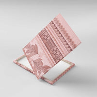 Pastel Pink Samoa Siapo Teuila Flowers Canvas Wall Art - Polynesian Pride