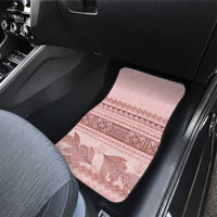 Pastel Pink Samoa Siapo Teuila Flowers Car Mats - Polynesian Pride