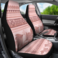 Pastel Pink Samoa Siapo Teuila Flowers Car Seat Cover - Polynesian Pride