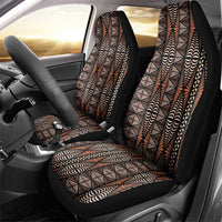 Malo e lelei Tonga Car Seat Cover Tongan Ngatu Vintage Brown - Polynesian Pride