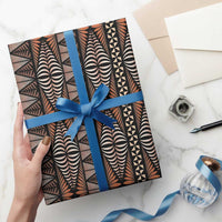 Malo e lelei Tonga Wrapping Paper Tongan Ngatu Vintage Brown - Polynesian Pride