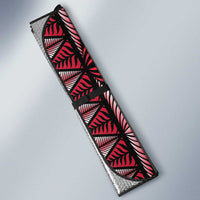 Tonga Rugby Auto Sun Shade 2025 Mate Maa Tonga Ngatu Motif - Polynesian Pride