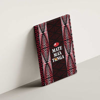 Tonga Rugby Canvas Wall Art 2025 Mate Maa Tonga Ngatu Motif - Polynesian Pride