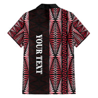 Tonga Rugby Personalised Family Matching Tank Maxi Dress and Hawaiian Shirt 2025 Mate Maa Tonga Ngatu Motif - Polynesian Pride
