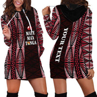 Tonga Rugby Personalised Hoodie Dress 2025 Mate Maa Tonga Ngatu Motif - Polynesian Pride