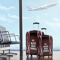 Tonga Rugby Luggage Cover 2025 Mate Maa Tonga Ngatu Motif - Polynesian Pride
