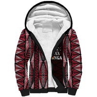 Tonga Rugby Personalised Sherpa Hoodie 2025 Mate Maa Tonga Ngatu Motif - Polynesian Pride