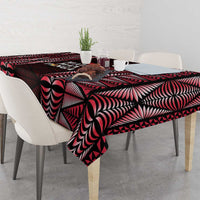 Tonga Rugby Tablecloth 2025 Mate Maa Tonga Ngatu Motif - Polynesian Pride