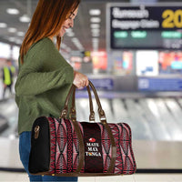 Tonga Rugby Travel Bag 2025 Mate Maa Tonga Ngatu Motif - Polynesian Pride