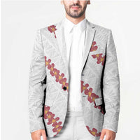 White Sunday Tonga Fakame Blazer Tongan Ngatu Heilala Lei - Polynesian Pride