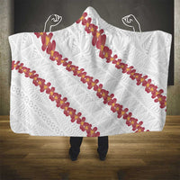 White Sunday Tonga Fakame Hooded Blanket Tongan Ngatu Heilala Lei - Polynesian Pride