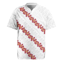 White Sunday Tonga Fakame Rugby Jersey Tongan Ngatu Heilala Lei - Polynesian Pride