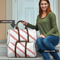 White Sunday Tonga Fakame Travel Bag Tongan Ngatu Heilala Lei - Polynesian Pride