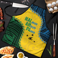 Malampa Province Vanuatu Apron Map With Polynesian Pattern LT14 Multicolor - Polynesian Pride
