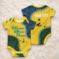 Personalised Malampa Province Vanuatu Baby Onesie Map With Polynesian Pattern
