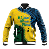 Personalised Malampa Province Vanuatu Baseball Jacket Map With Polynesian Pattern LT14 Unisex Multicolor - Polynesian Pride