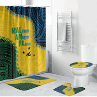 Malampa Province Vanuatu Bathroom Set Map With Polynesian Pattern LT14 Bathroom Set (4 pcs) Multicolor - Polynesian Pride