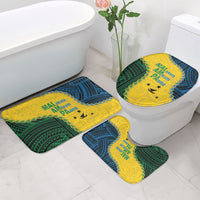 Malampa Province Vanuatu Bathroom Set Map With Polynesian Pattern LT14 - Polynesian Pride