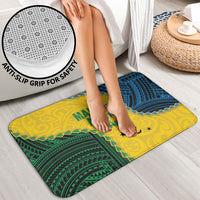 Malampa Province Vanuatu Bathroom Set Map With Polynesian Pattern LT14 - Polynesian Pride