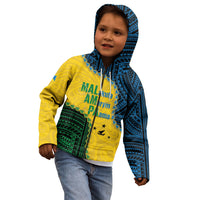 Personalised Malampa Province Vanuatu Kid Hoodie Map With Polynesian Pattern LT14 - Polynesian Pride