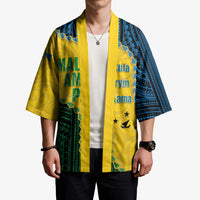 Personalised Malampa Province Vanuatu Kimono Map With Polynesian Pattern LT14 - Polynesian Pride
