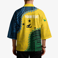 Personalised Malampa Province Vanuatu Kimono Map With Polynesian Pattern LT14 - Polynesian Pride