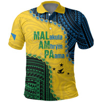 Personalised Malampa Province Vanuatu Polo Shirt Map With Polynesian Pattern LT14 Multicolor - Polynesian Pride