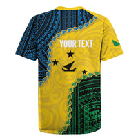 Personalised Malampa Province Vanuatu Rugby Jersey Map With Polynesian Pattern LT14 - Polynesian Pride
