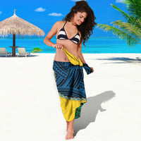 Malampa Province Vanuatu Sarong Map With Polynesian Pattern LT14 - Polynesian Pride