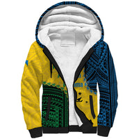 Personalised Malampa Province Vanuatu Sherpa Hoodie Map With Polynesian Pattern LT14 Unisex Multicolor - Polynesian Pride