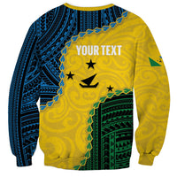 Personalised Malampa Province Vanuatu Sweatshirt Map With Polynesian Pattern LT14 - Polynesian Pride