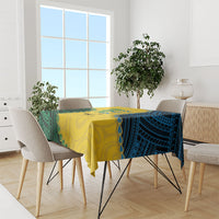 Malampa Province Vanuatu Tablecloth Map With Polynesian Pattern LT14 - Polynesian Pride