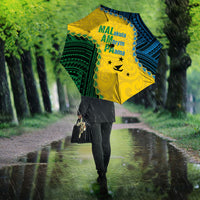Malampa Province Vanuatu Umbrella Map With Polynesian Pattern LT14 - Polynesian Pride